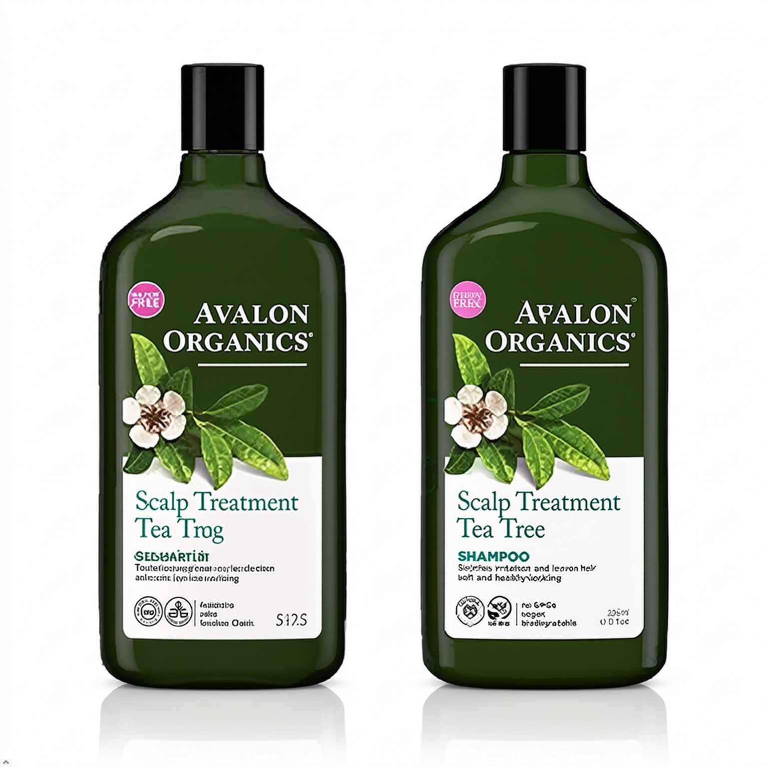 Avalon Organics Scalp Treatment Tea Tree Shampoo, 11 oz (Pack of 2) Avalon Organics